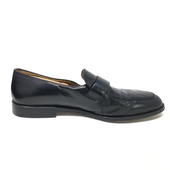 Mezlan Loafers Shoes Size 12 W Black Crocodile main image 9